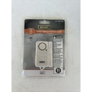 Defiant 2-Pack Door Window Alarm 120dB Siren Contact Security NEW Sealed